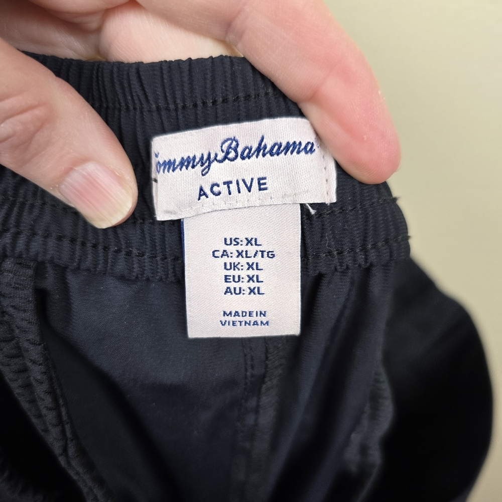 Tommy Bahama Active Black Nylon Blend Pull On Pants Size XL - Picture 5 of 6